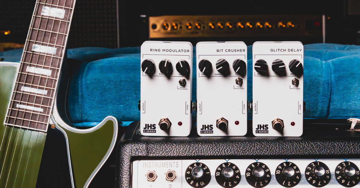 JHS Pedals 3 Series Glitch Delay, Bit Crusher, Ring Modulator Review JHS Pedals 3 Series Glitch Delay, Bit Crusher, Ring Modulator Review