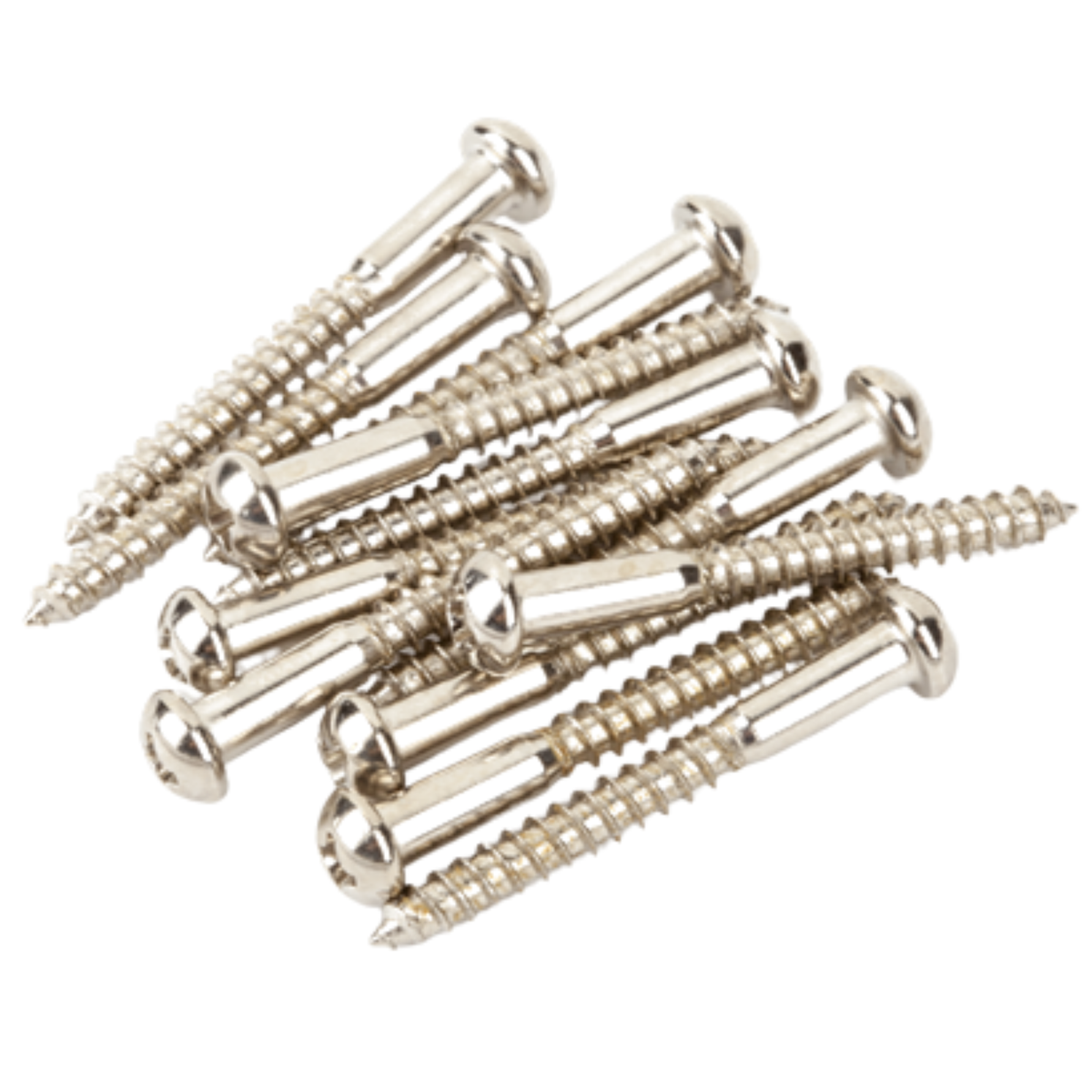 Fender Vintage-Style Strat Bridge Mounting Screws, 12 Pack