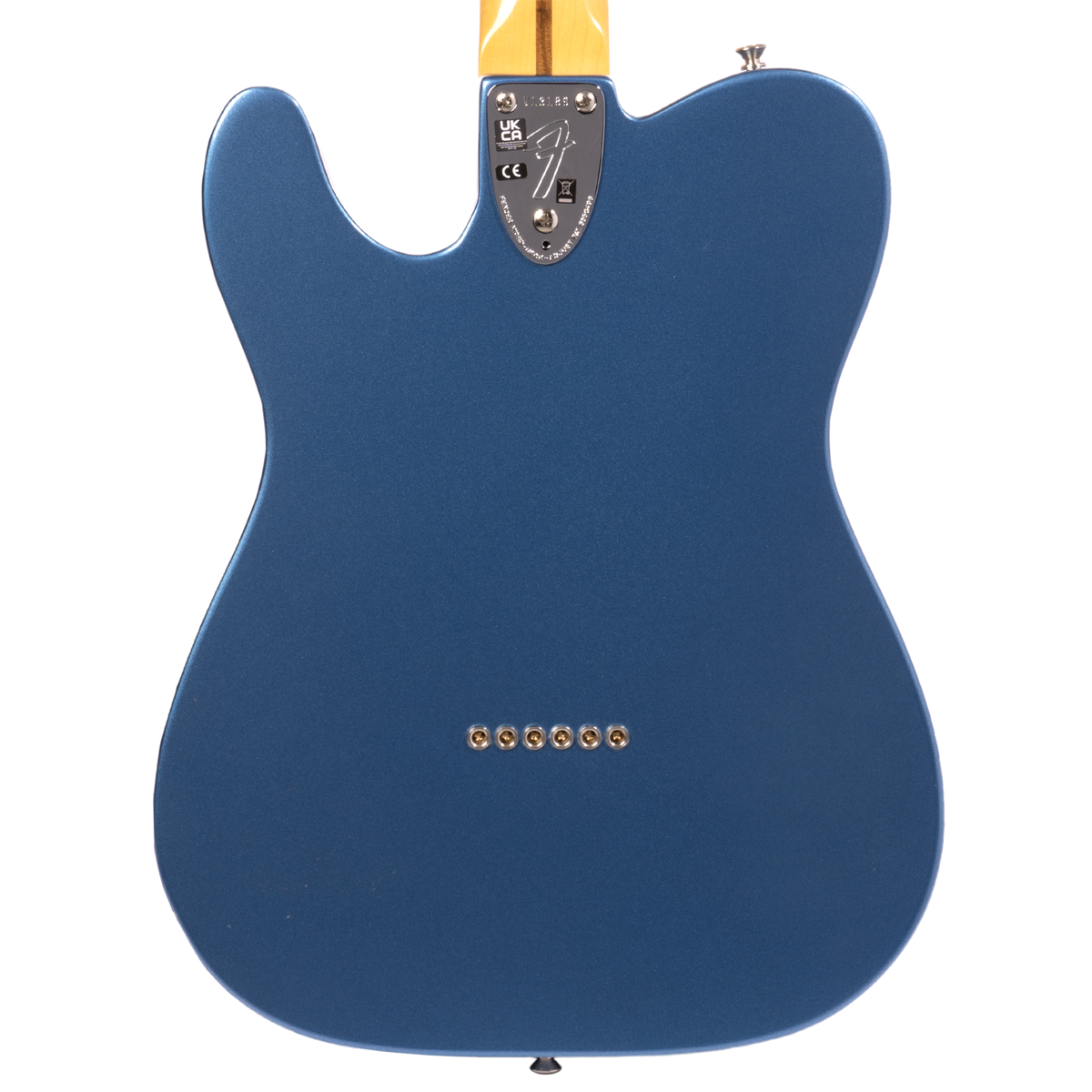 Fender American Vintage II 1972 Telecaster Thinline Electric Guitar, Maple, Lake Placid Blue
