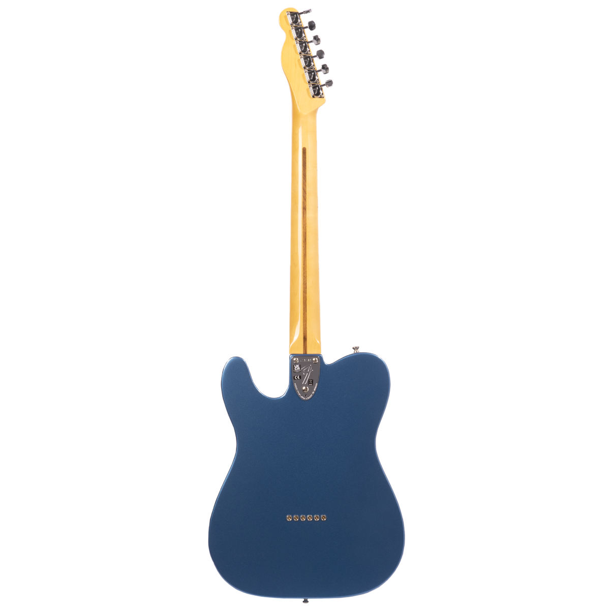 Fender American Vintage II 1972 Telecaster Thinline Electric Guitar, Maple, Lake Placid Blue