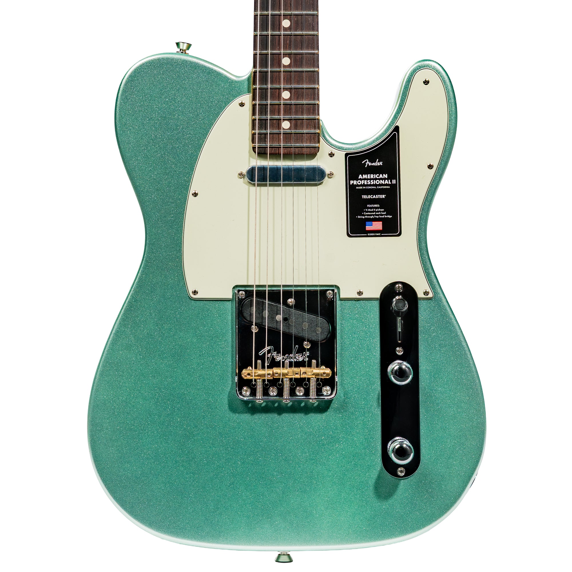 Fender American Professional II Telecaster Rosewood, Mystic Surf Green