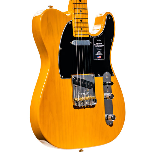 Fender American Professional II Telecaster Electric Guitar, Butterscotch Blonde