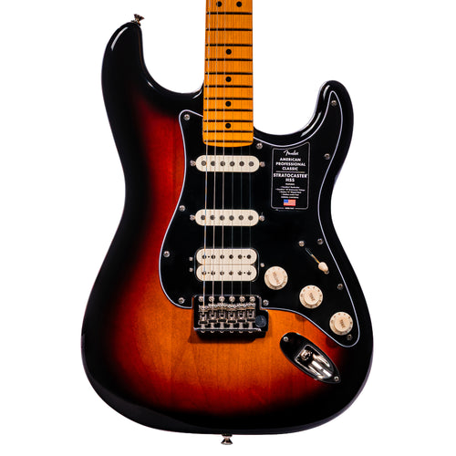 Fender American Professional Classic Stratocaster HSS Electric Guitar, 3-Color Sunburst