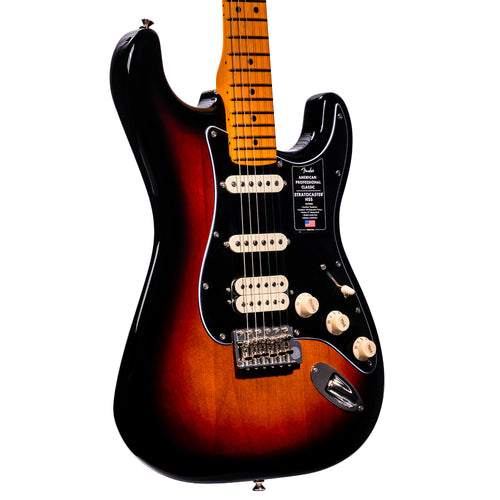 Fender American Professional Classic Stratocaster HSS Electric Guitar, 3-Color Sunburst