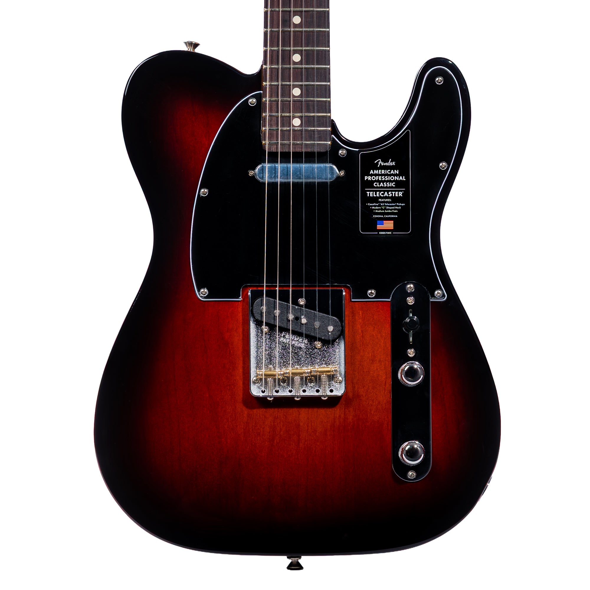 Fender American Professional Classic Telecaster Guitar, Sunburst