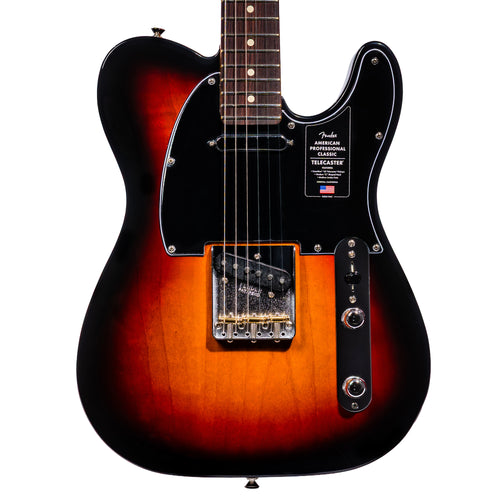 Fender American Professional Classic Telecaster Electric Guitar, 3-Color Sunburst