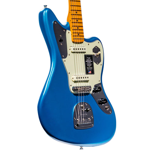 Fender American Professional Classic Jaguar Electric Guitar, Faded Lake Placid Blue