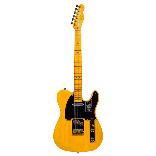 Fender American Ultra Luxe Vintage '50s Telecaster Electric Guitar, Butterscotch Blonde