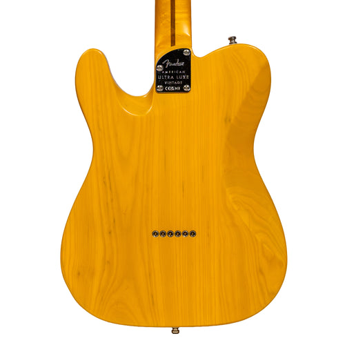 Fender American Ultra Luxe Vintage '50s Telecaster Electric Guitar, Butterscotch Blonde