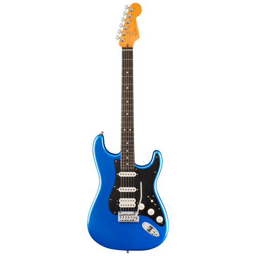 Fender American Ultra II Stratocaster HSS Electric Guitar, Ebony Fingerboard, Noble Blue