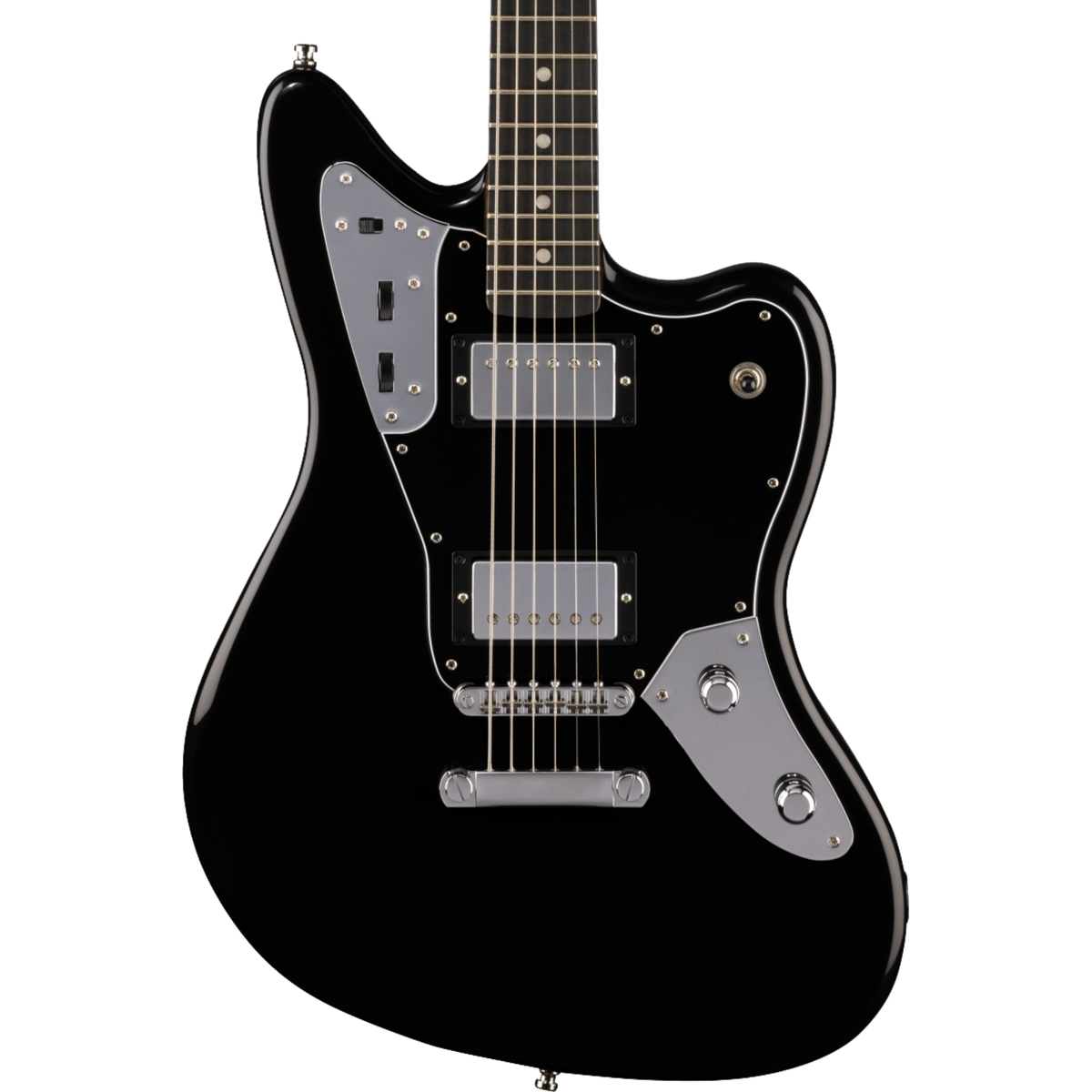 Fender Limited Edition Player Fusion Jaguar Baritone Special Electric Guitar, Black