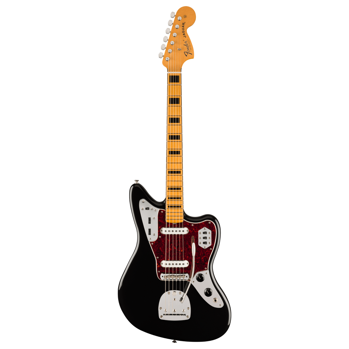 Fender Vintera II ‘70s Jaguar Electric Guitar, Maple Fingerboard, Black