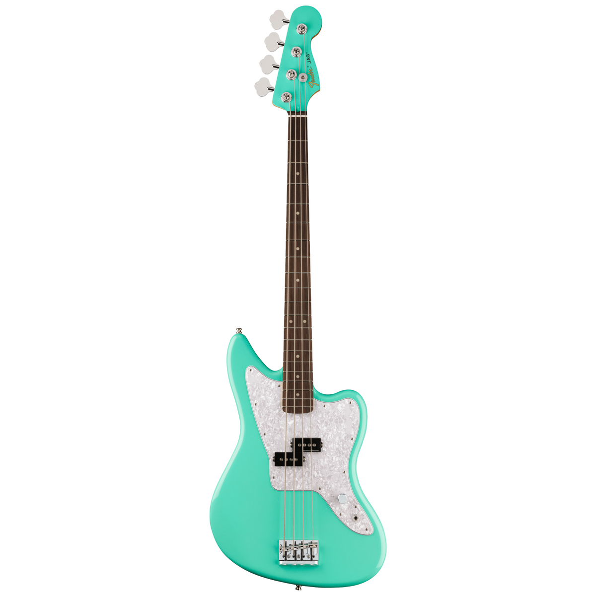Fender Mark Hoppus Jaguar Bass Guitar, Rosewood Fingerboard, Sea Foam Green