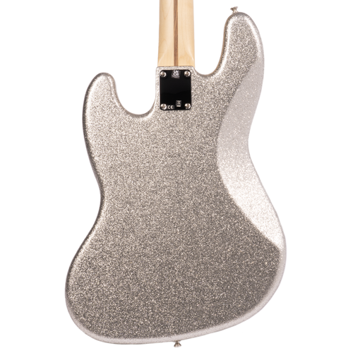 Fender Limited Edition Mikey Way Jazz Bass Guitar, Maple Fingerboard, Silver Sparkle