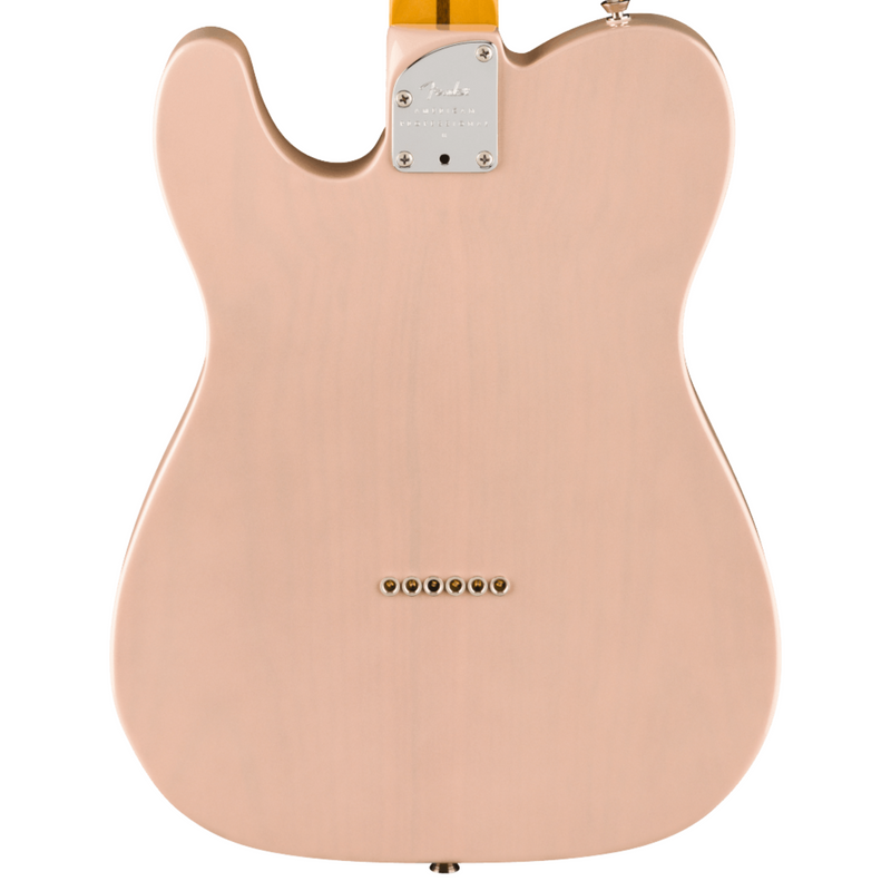 Fender Limited Edition American Professional II Telecaster Thinline, Transparent Shell Pink