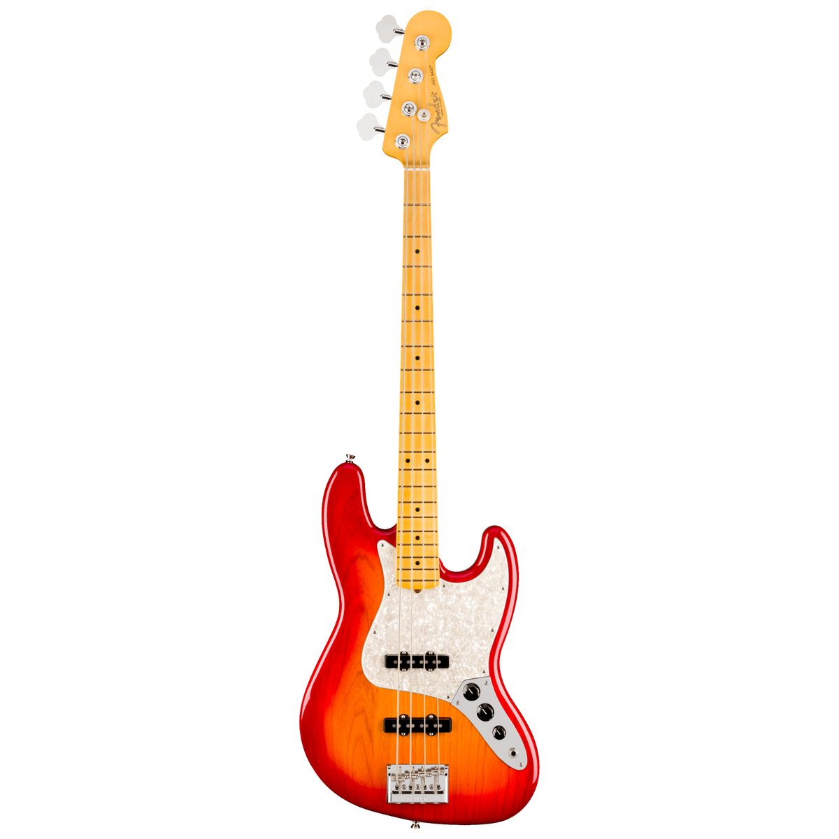 Fender American Professional Jazz Bass, Maple Fingerboard, Aged Cherry Burst
