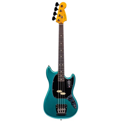 Fender American Professional Classic Mustang Bass Guitar, Faded Sherwood Green Metallic