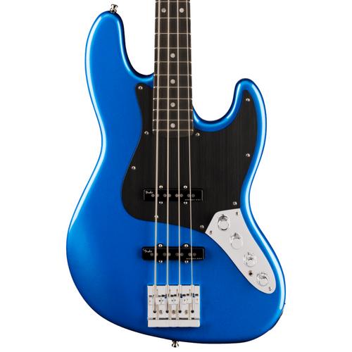 Fender American Ultra II Jazz Bass Guitar, Ebony Fingerboard, Noble Blue