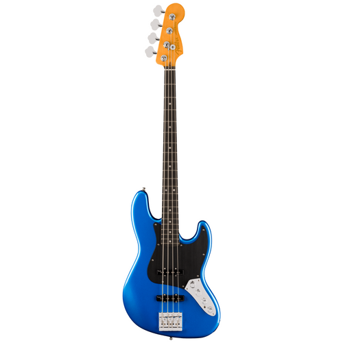 Fender American Ultra II Jazz Bass Guitar, Ebony Fingerboard, Noble Blue