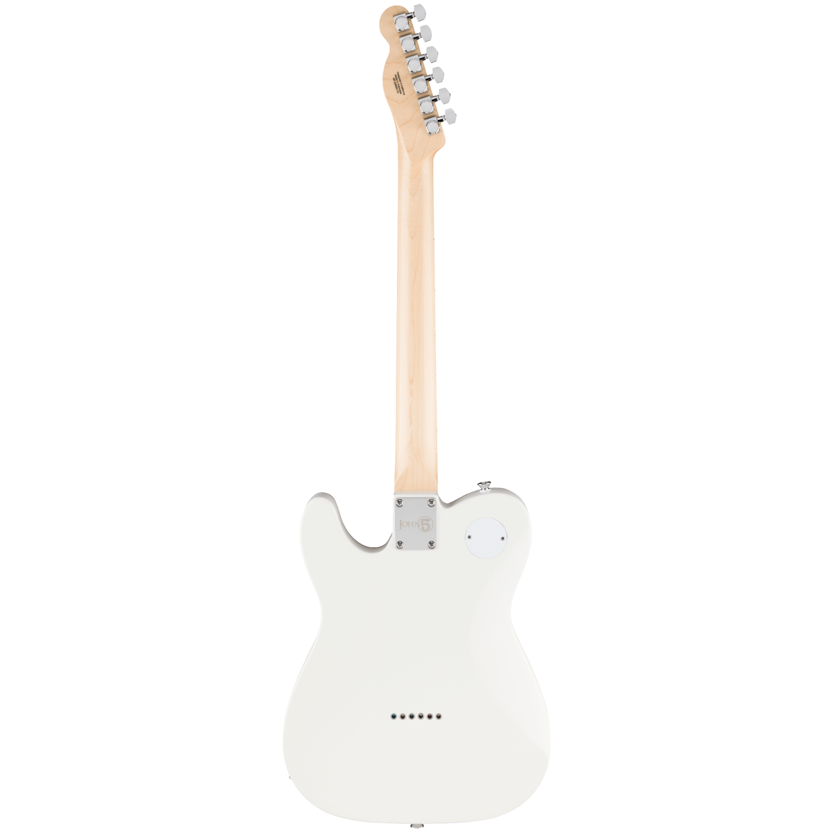 Fender John 5 Ghost Telecaster Electric Guitar, White