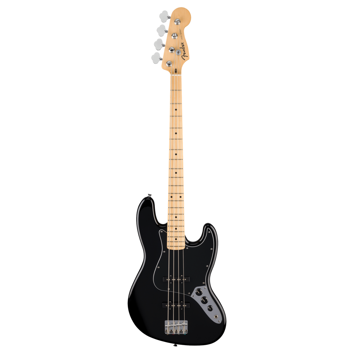 Fender Standard Jazz Bass Guitar, Maple Fingerboard, Black