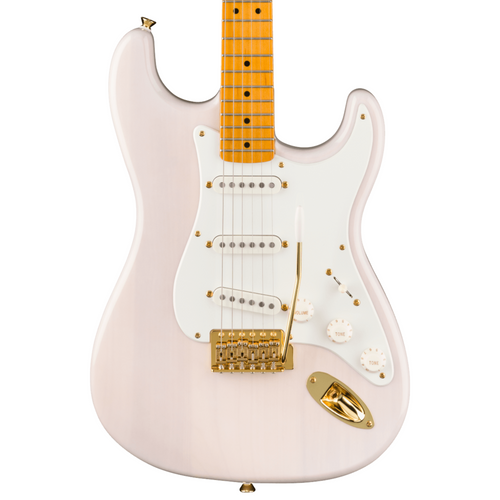 Squier FSR Classic Vibe '50s Stratocaster Electric Guitar, Maple Fingerboard, White Blonde