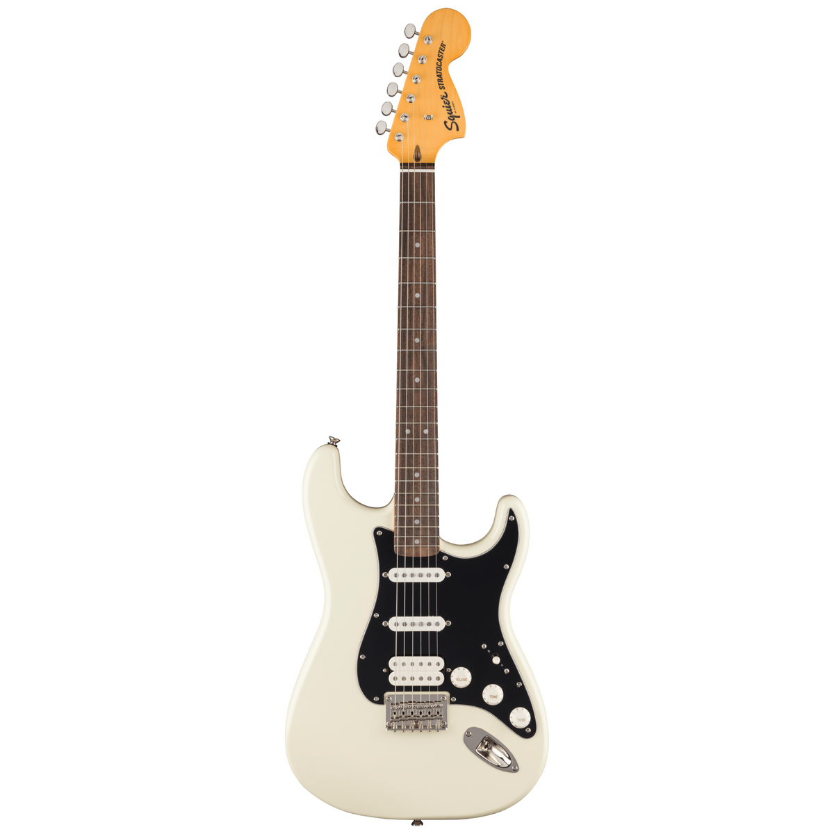 Squier Classic Vibe '70s Stratocaster HT HSS Electric Guitar, Olympic White