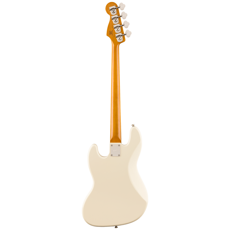 Squier Limited Edition Classic Vibe '60s Custom Jazz Bass, Olympic White w/Matching Headstock