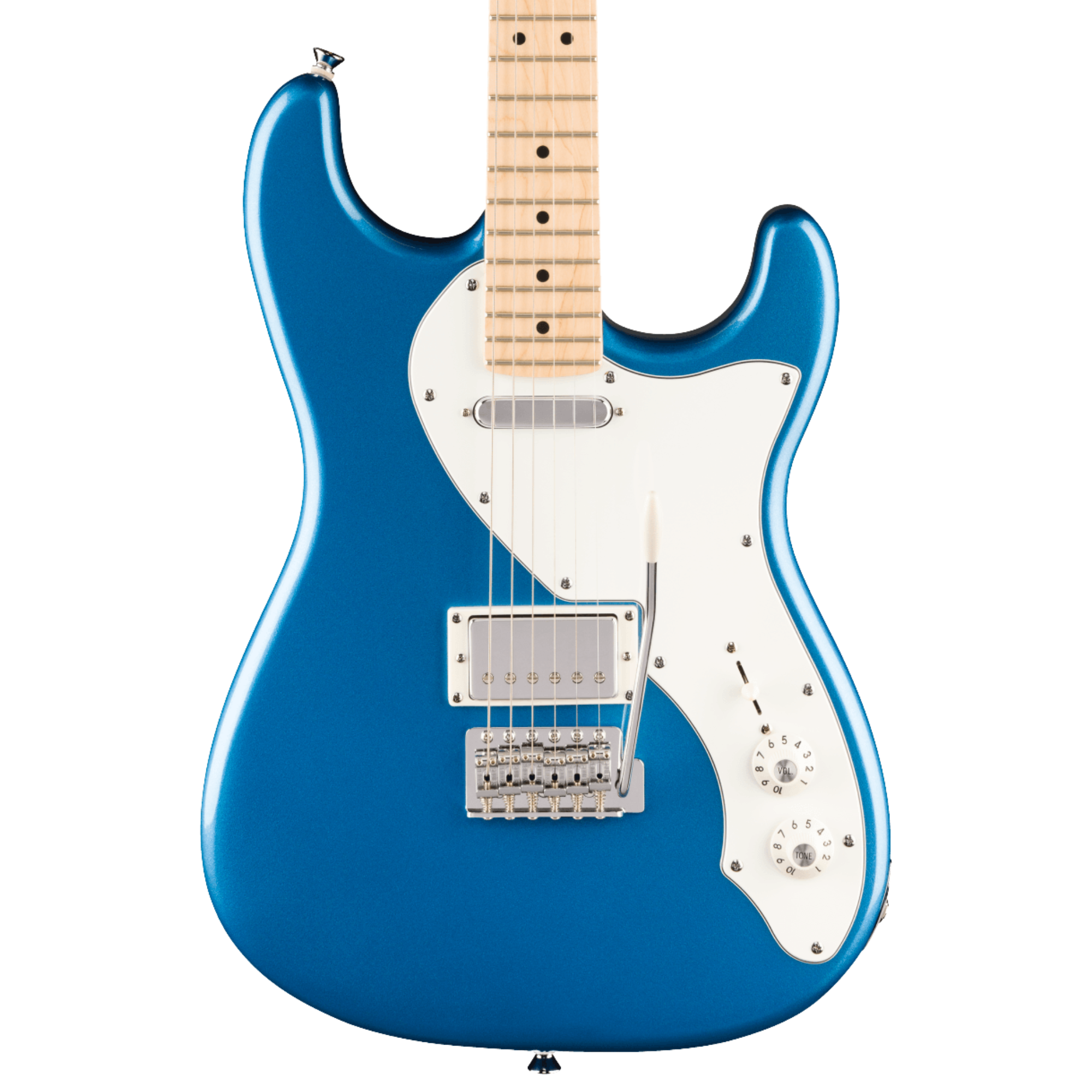 Squier Paranormal Stratocaster Deluxe Electric Guitar Lake Placid Blue