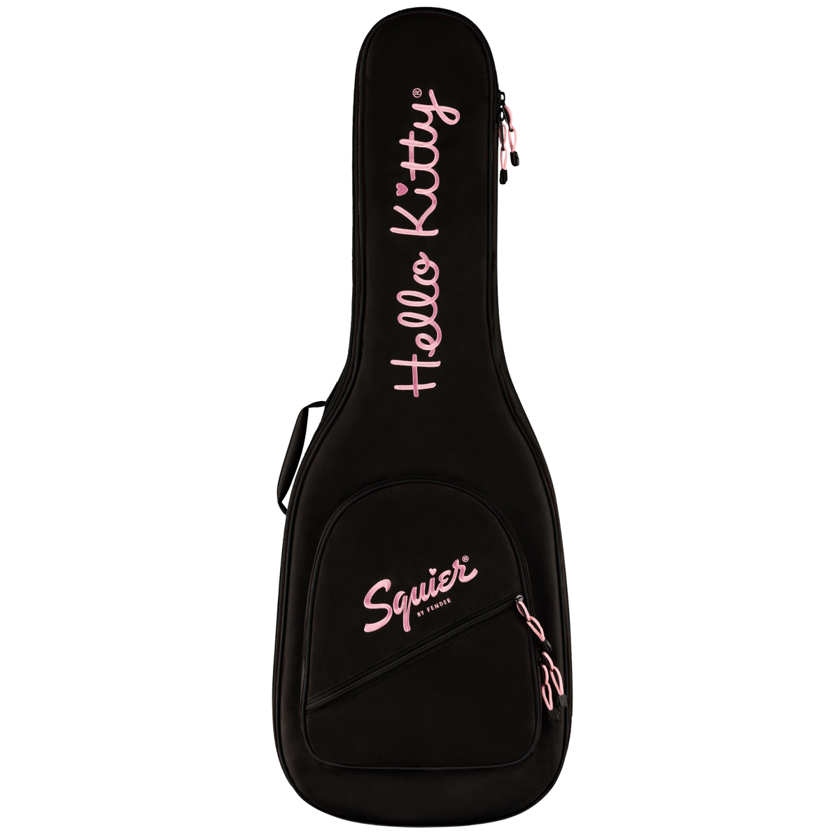 Squier Limited Edition Hello Kitty Stratocaster Electric Guitar, Maple Fingerboard, White