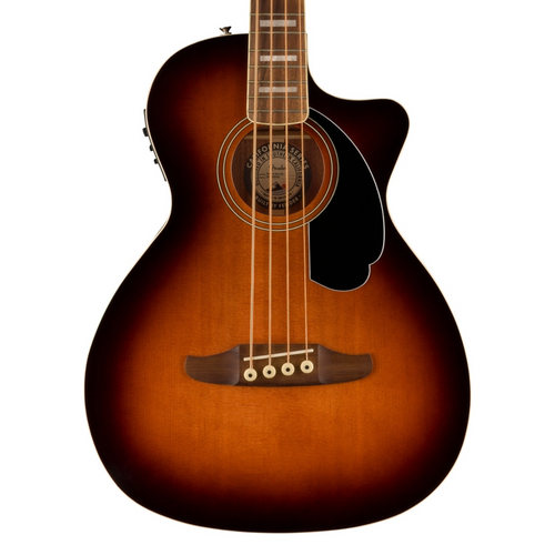 Fender Kingman Acoustic Bass Guitar, Walnut Fingerboard, Shaded Edge Burst w/ Gig Bag