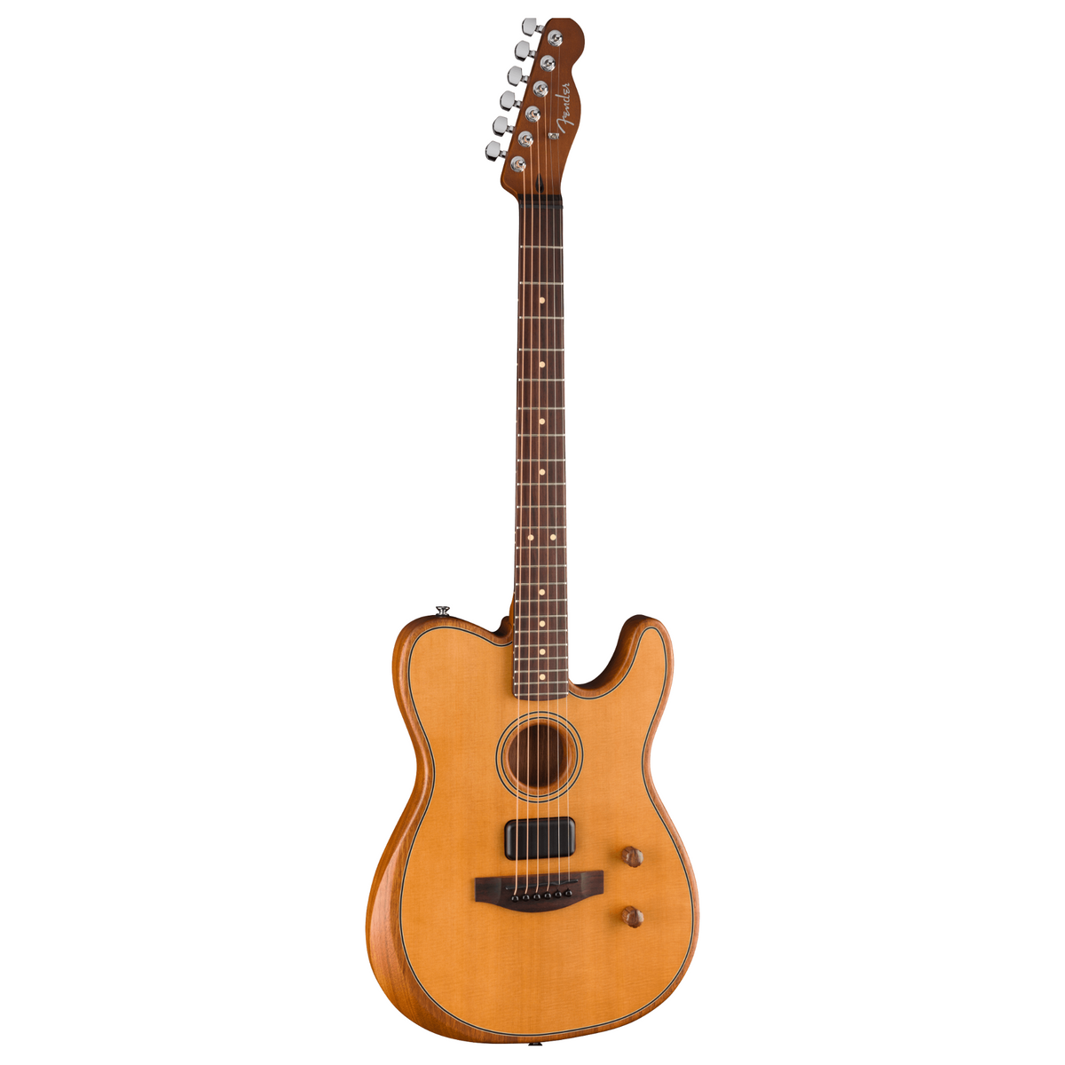 Fender Acoustasonic Standard Telecaster Acoustic-Electric Guitar, Aged Natural