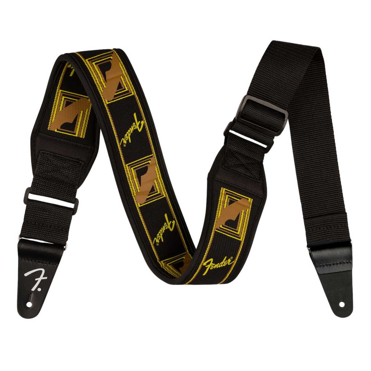 Fender Swell Neoprene Logo Strap, Running Logo, 2.5"