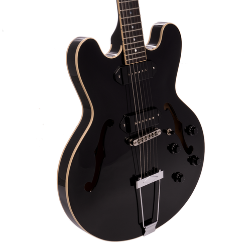 Heritage Standard H-530 Hollow Body Electric Guitar, Ebony Finish, Limited