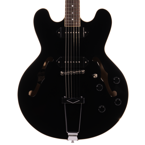 Heritage Standard H-530 Hollow Body Electric Guitar, Ebony Finish, Limited