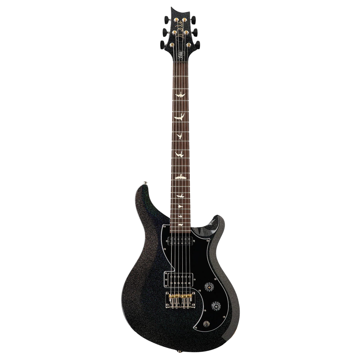 PRS S2 Vela Electric Guitar, Black Rainbow Holoflake