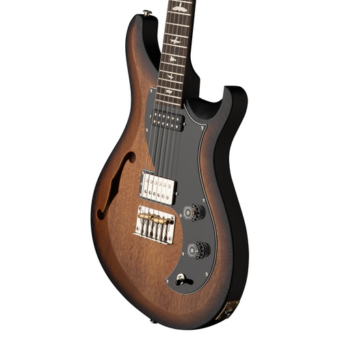 PRS S2 Vela Semi Hollow Satin Electric Guitar, Mccarty Tobacco Sunburst