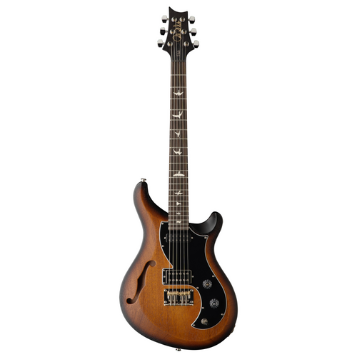 PRS S2 Vela Semi Hollow Satin Electric Guitar, Mccarty Tobacco Sunburst