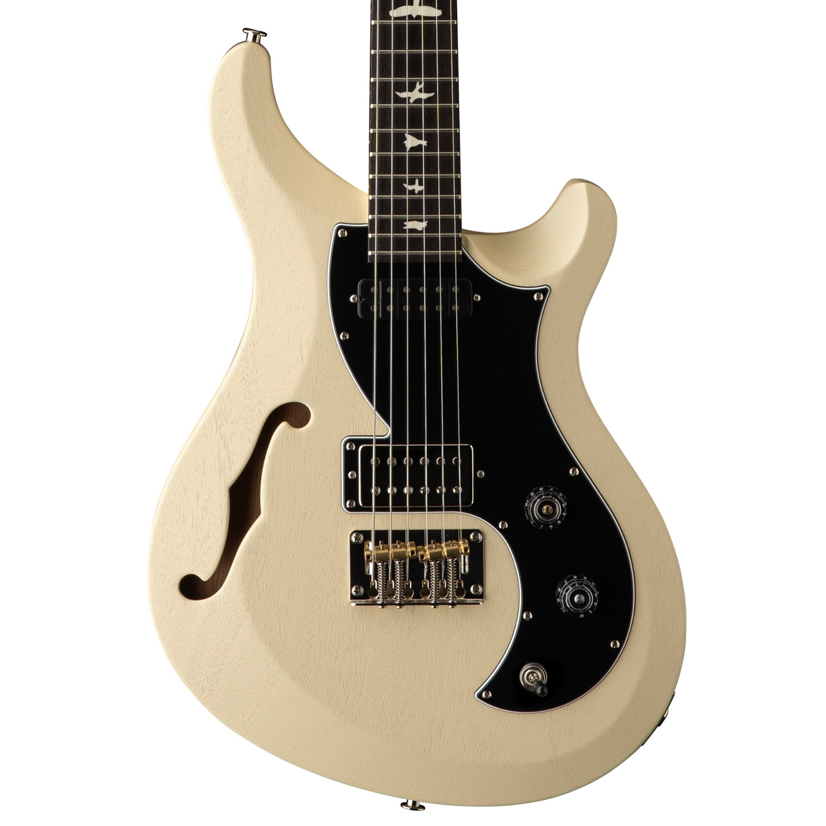 PRS S2 Vela Semi-Hollow Satin Electric Guitar, Antique White