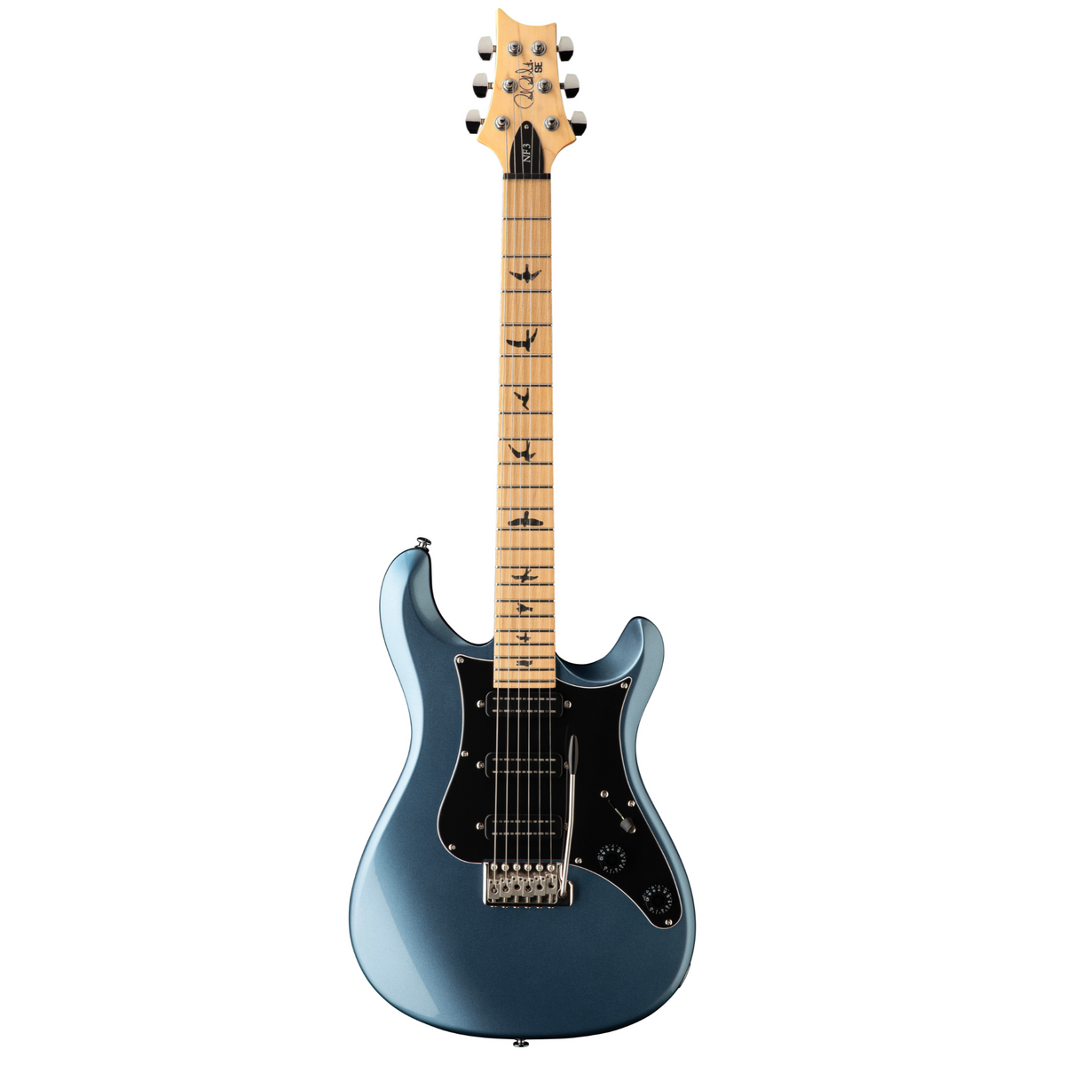 PRS SE NF3 Electric Guitar, Maple Fretboard, Ice Blue Metallic