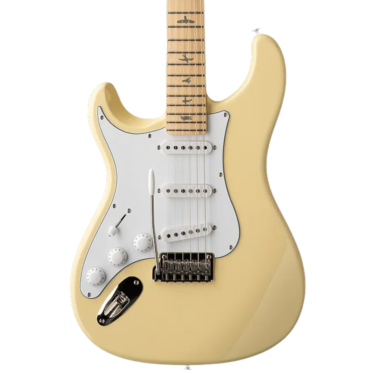 PRS SE Silver Sky Left Handed Electric Guitar, Maple Fingerboard, Moon White