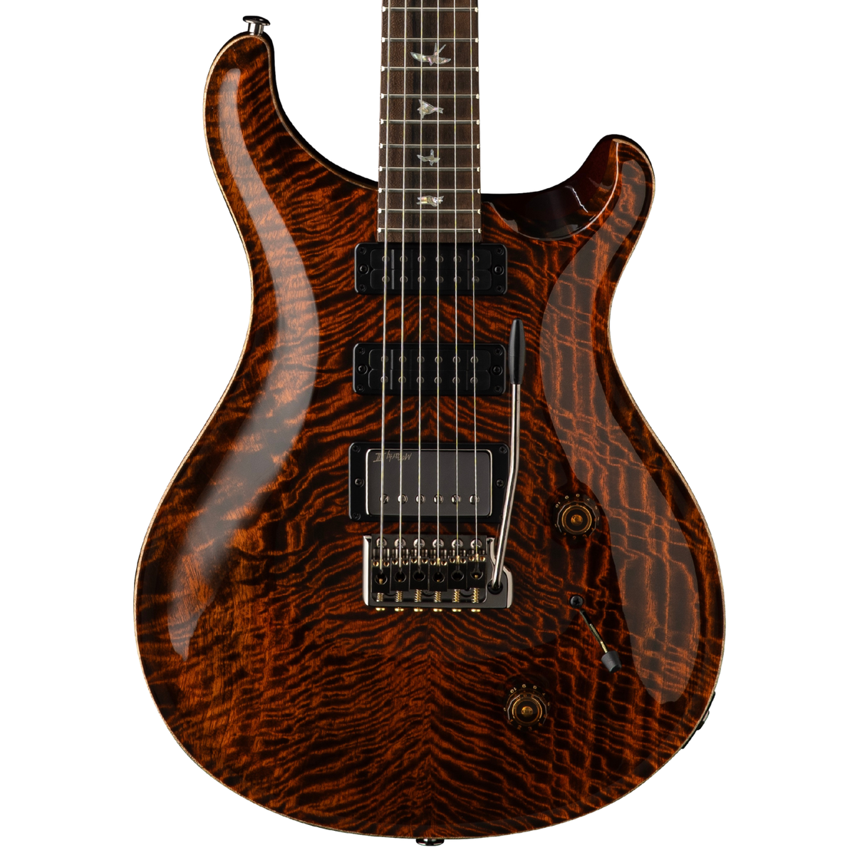 PRS Limited Edition Studio Mango Top Electric Guitar, Ziricote Fingerboard, Orange Tiger