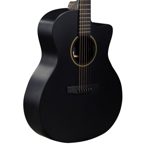 Martin GPC-X1E Acoustic-Electric Guitar, Black w/Softshell Case