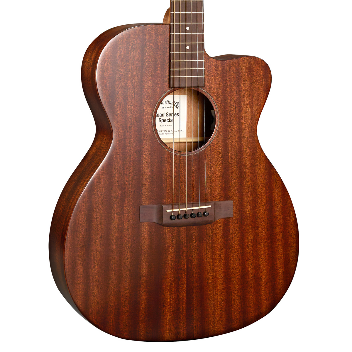 Martin Road Series Special 000C-10E Acoustic-Electric Guitar, Satin Sapele w/Gig Bag