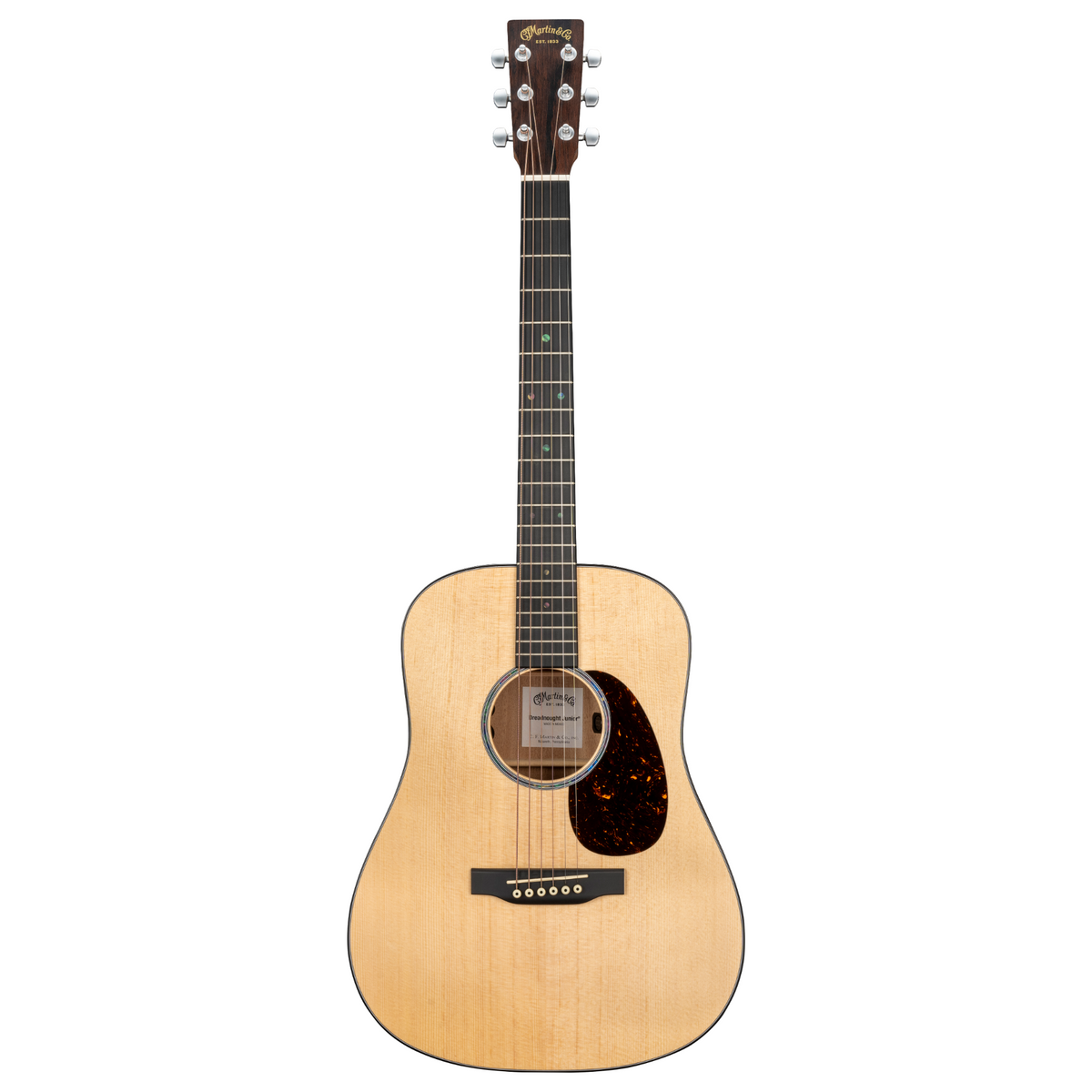 Martin D Junior E Acoustic-Electric Guitar, Spruce/Sapele, Natural
