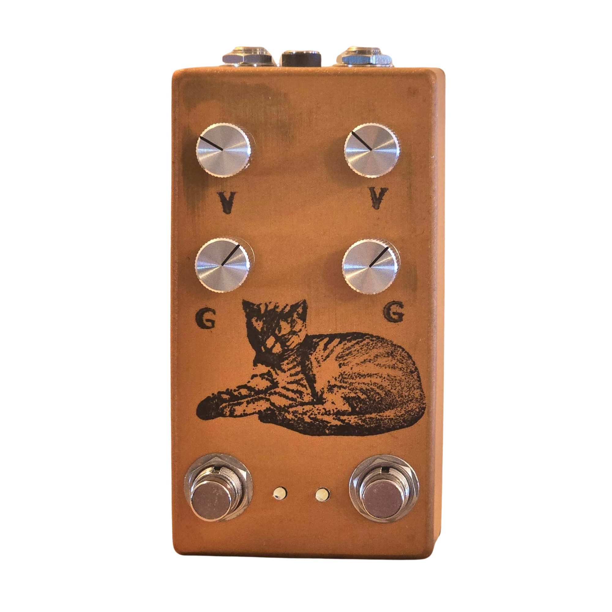 orange overdrive pedal Farm Pedals AB Double Drive Overdrive Effect Pedal, Matte Orange