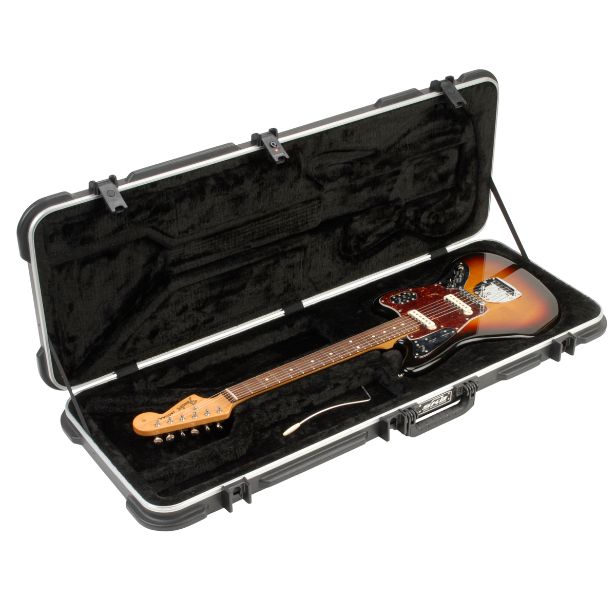 SKB Hardshell Case for Jaguar and Jazzmaster Guitars, TSA Latch Over-Molded Handle