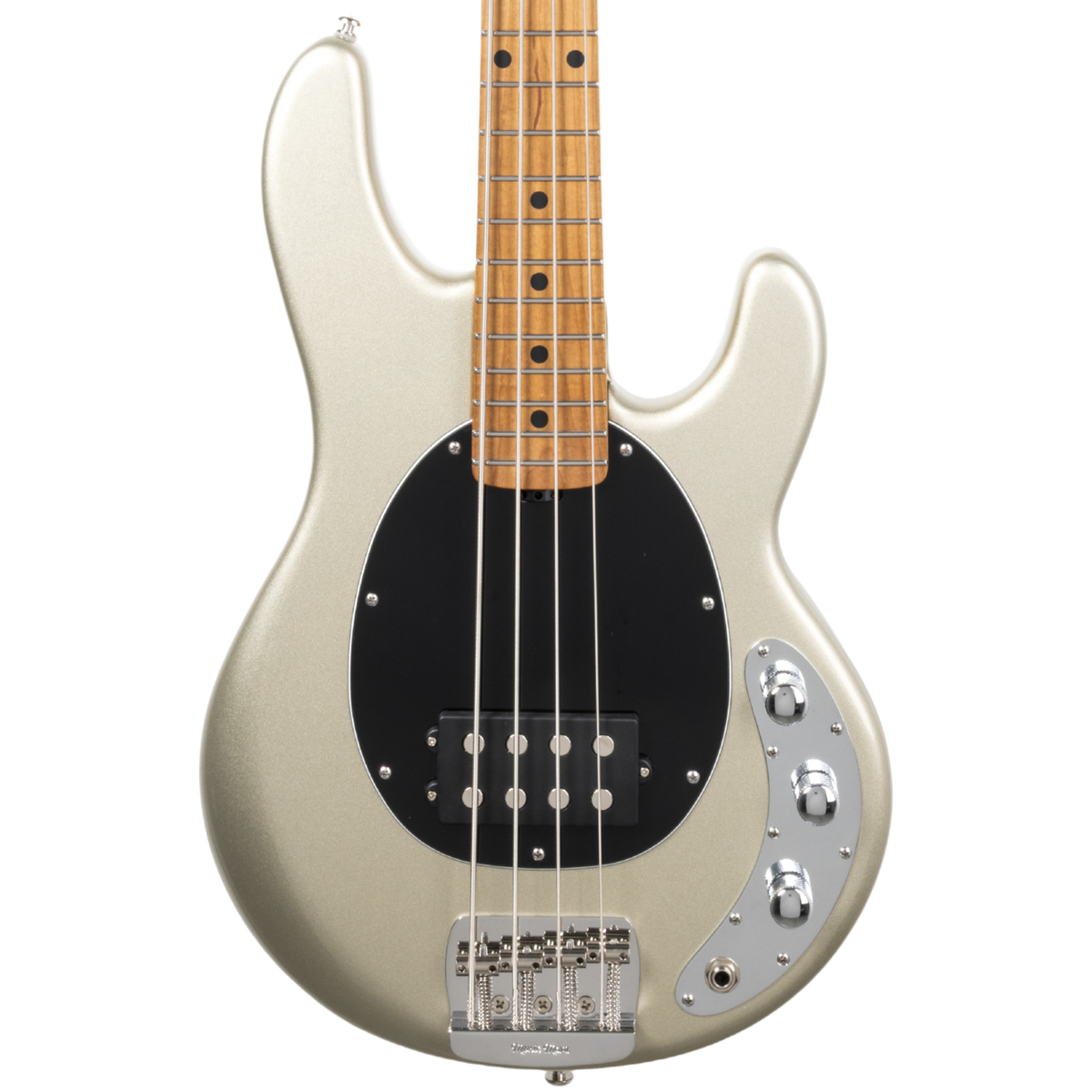 Music Man Short Scale StingRay Bass Guitar, Roasted Maple Fingerboard, Ghostwood
