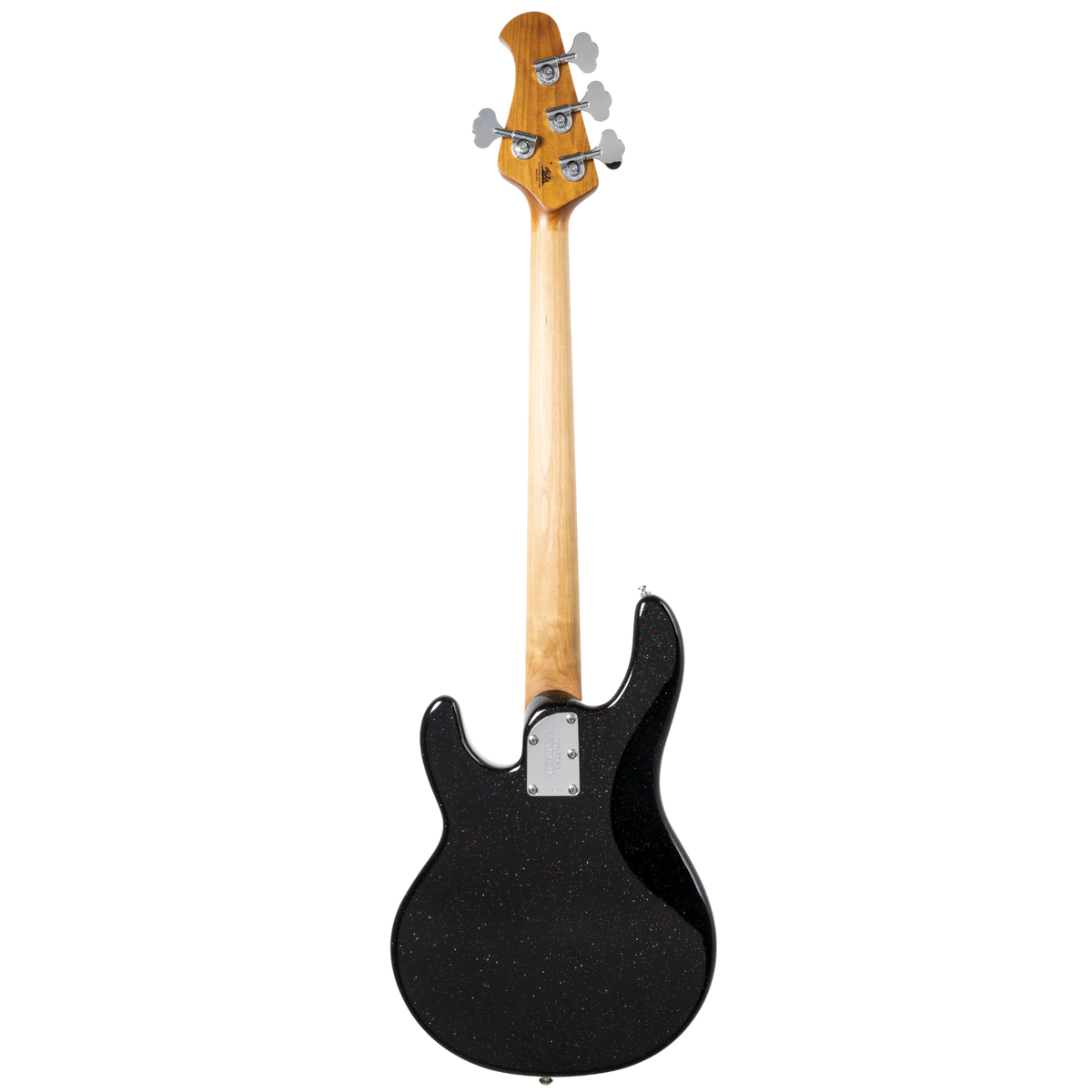 Music Man Short Scale StingRay Bass Guitar, Roasted Maple Fingerboard, Midnight Confetti