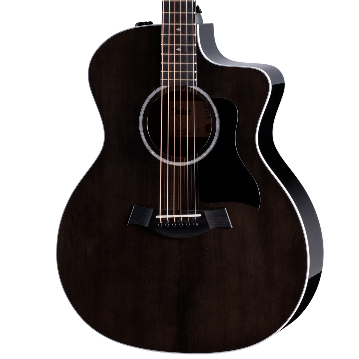 Taylor 214ce Plus Special Edition Grand Auditorium Acoustic-Electric Guitar, Engelmann Spruce/Sapele, Trans Grey